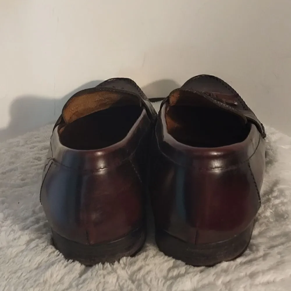 Nunn Bush Burgundy Men's Tassel Loafers